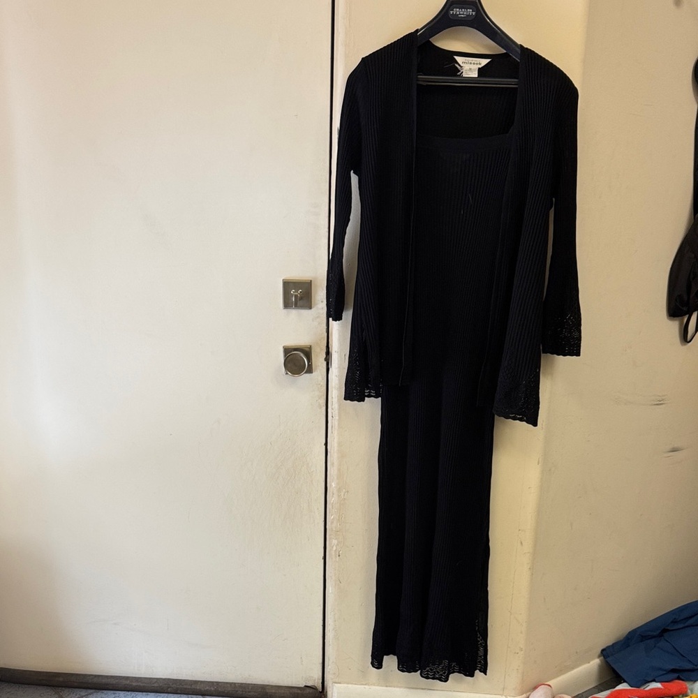 Elegant Black Two-Piece Set